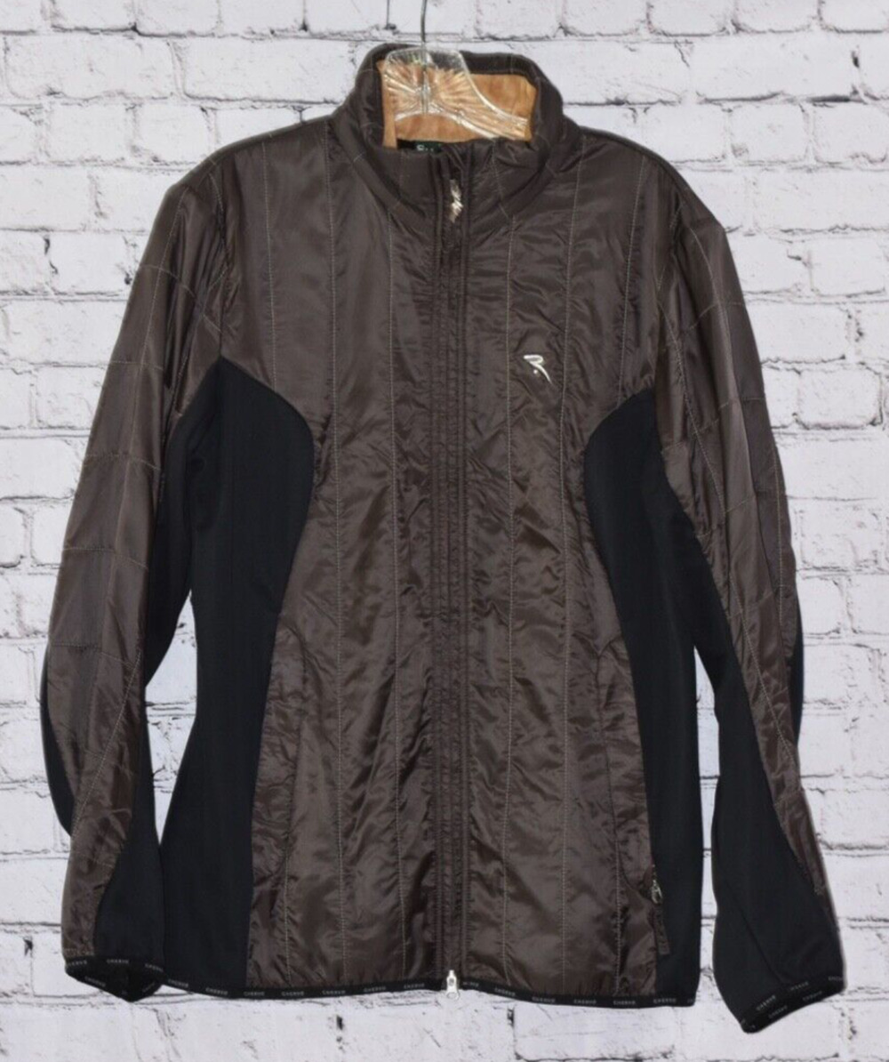 Chervo-Tex Stretch Women's Full Zip Quilted Pro-Thermo Golf Jacket Size 12